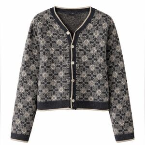 Vintage Gap Wool Sweater - Gray and Cream